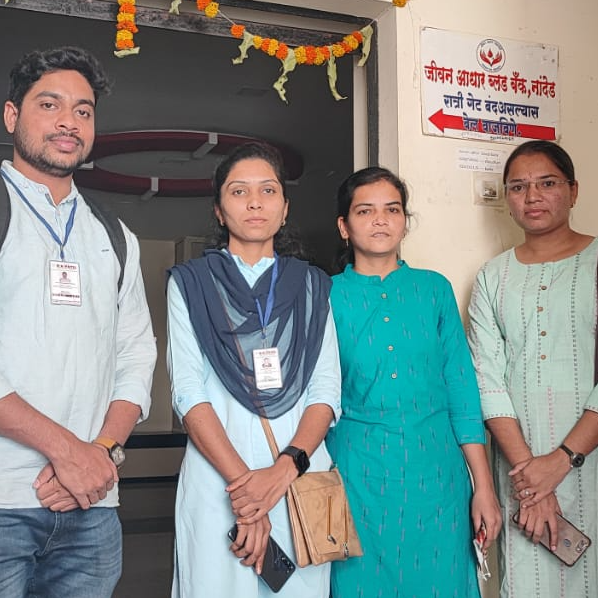 Field Visit to Jeevan Aadhar Blood Bank